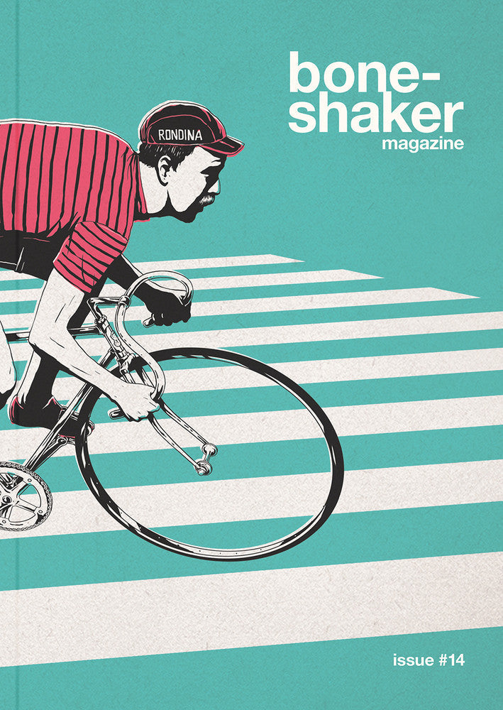 flatshot of the cover of Boneshaker magazine issue #14