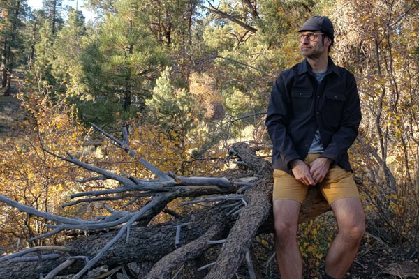 Matt is wearing the softshell Belgian cap in black