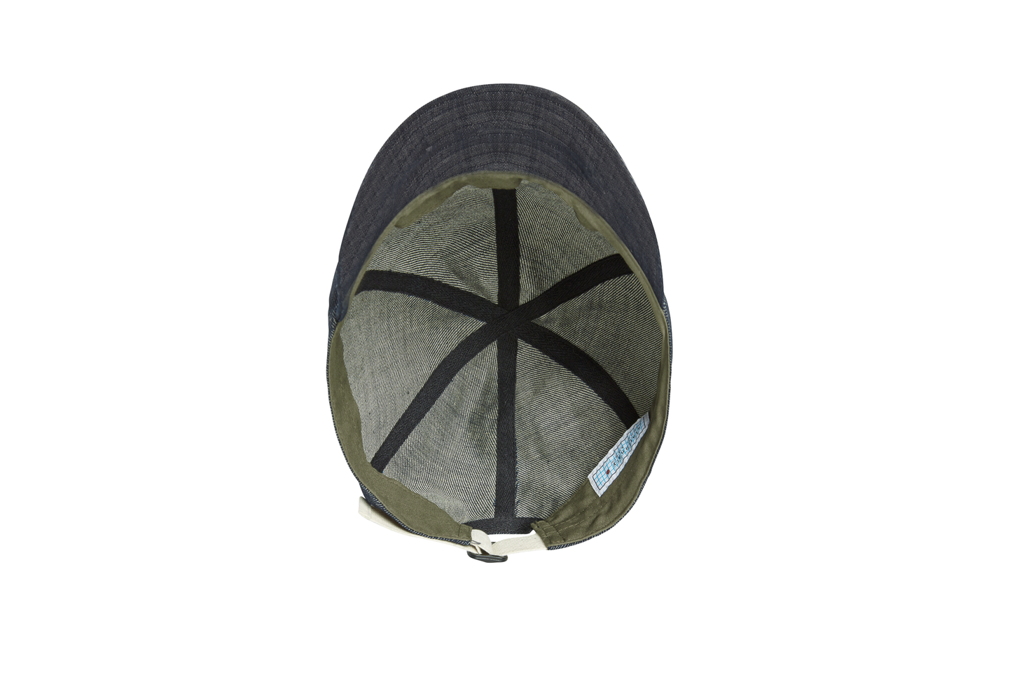 indigo linen denim MECHANIC CAP