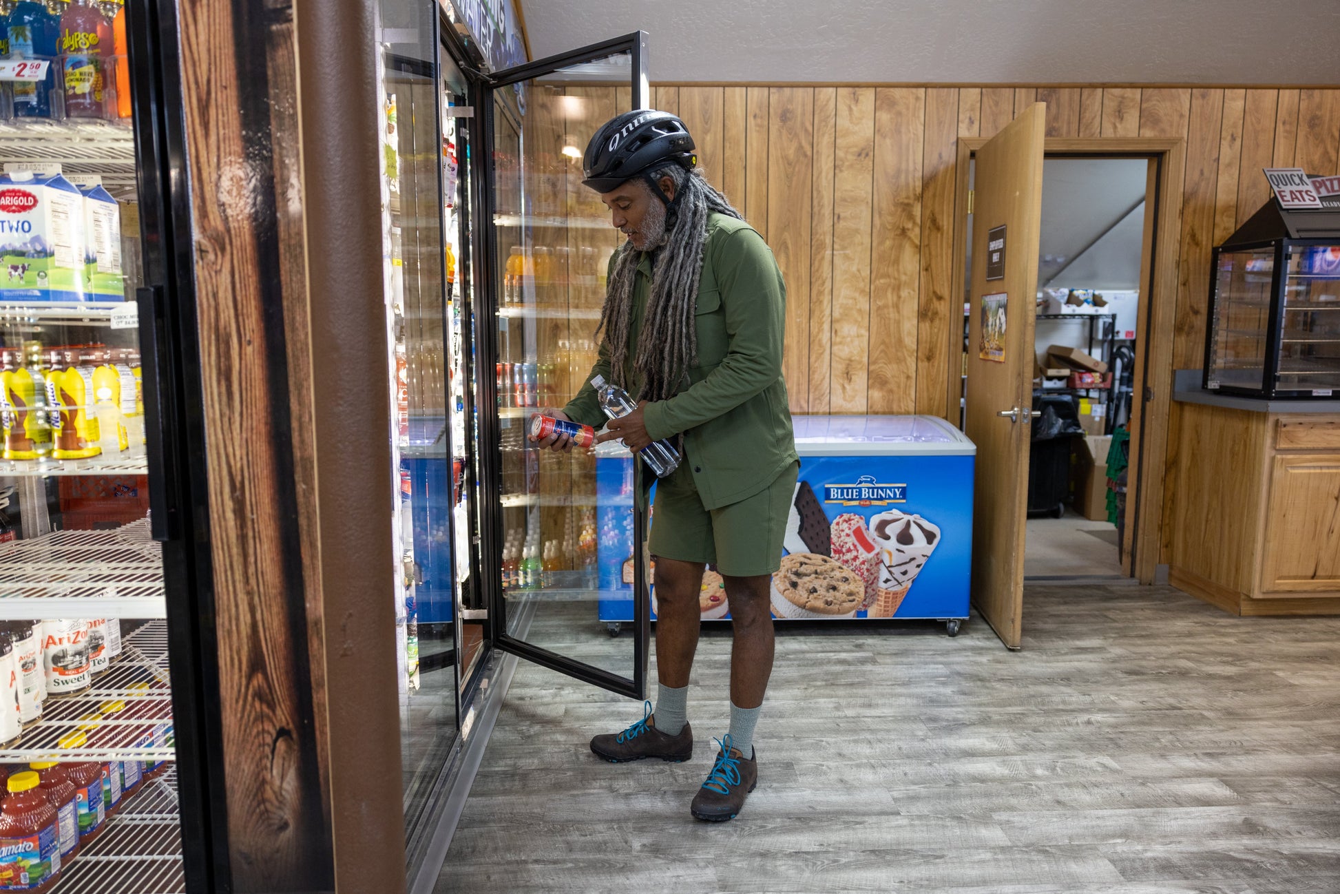 erick in the desert sage wander over shirt in montana