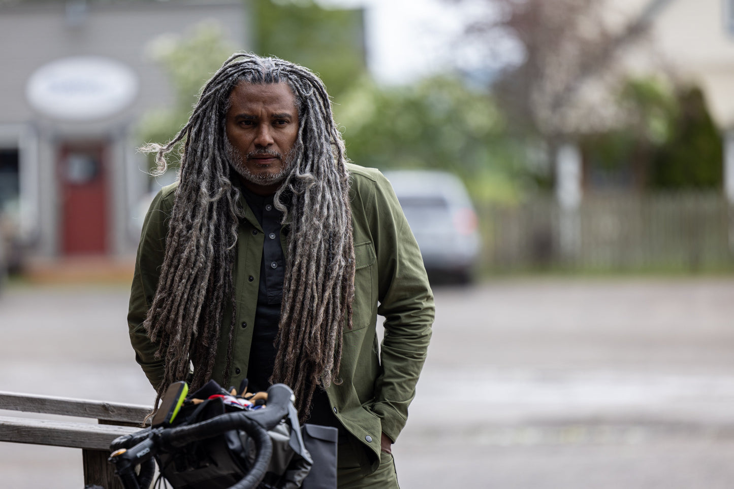 erick in the desert sage wander over shirt in montana