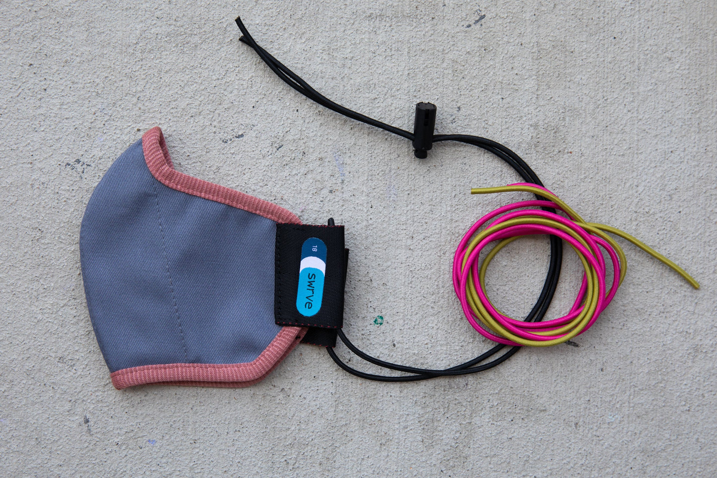 flat shot of the abby's kids summer cotton mask in spring