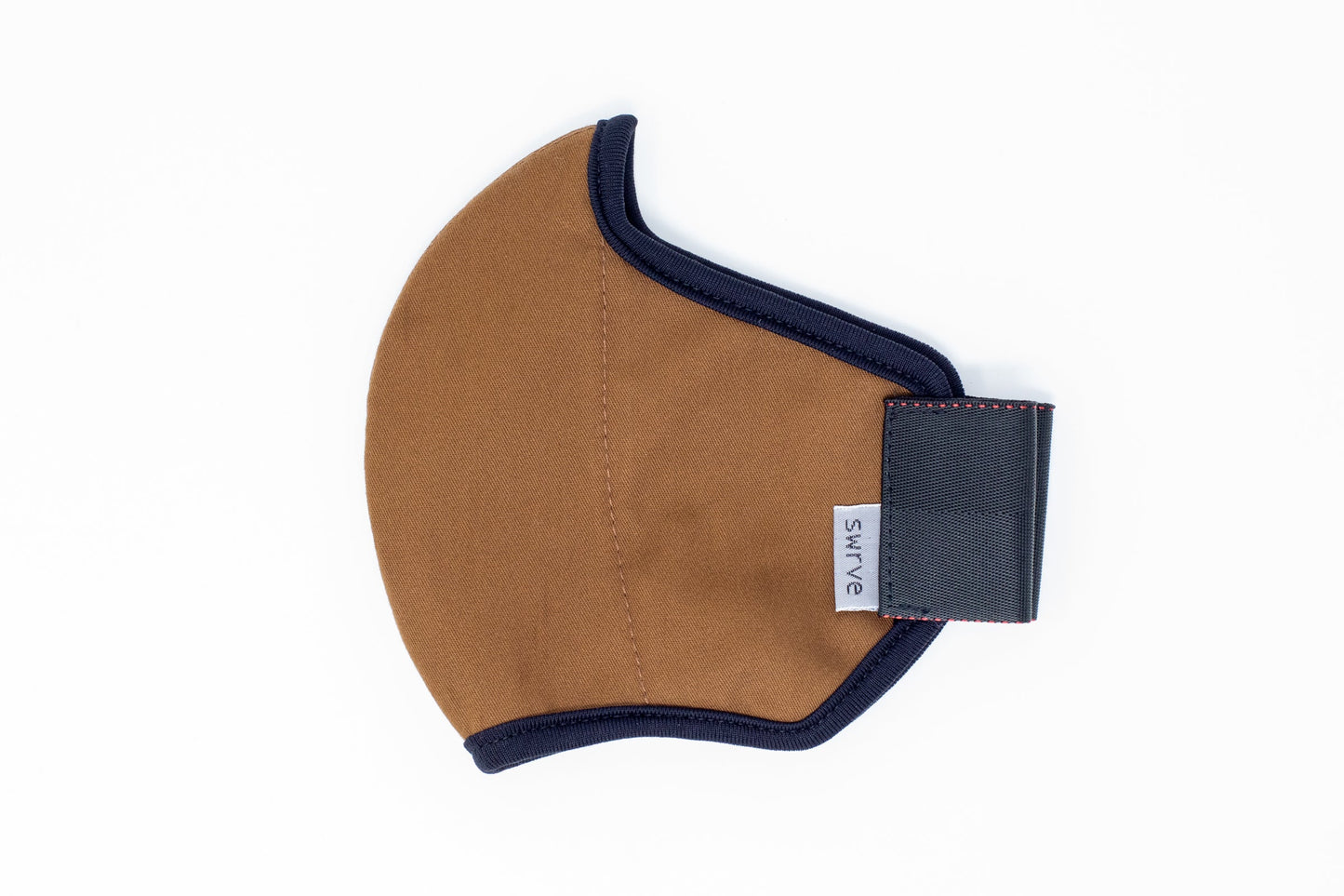 flat shot of the mid-summer cotton mask in cocoa