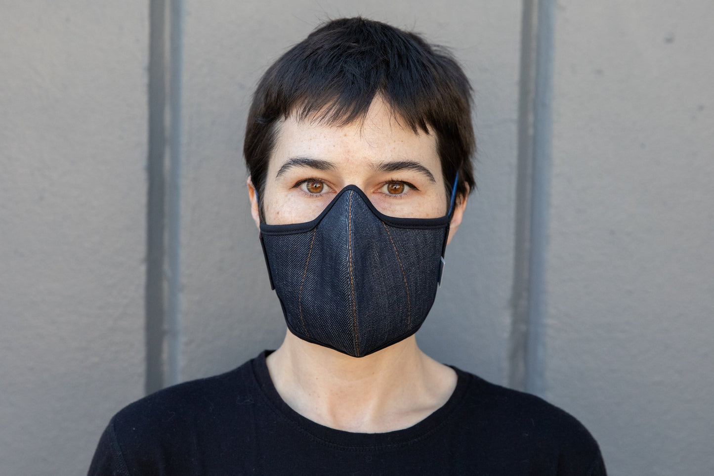 INDIGO cotton/linen denim MASK