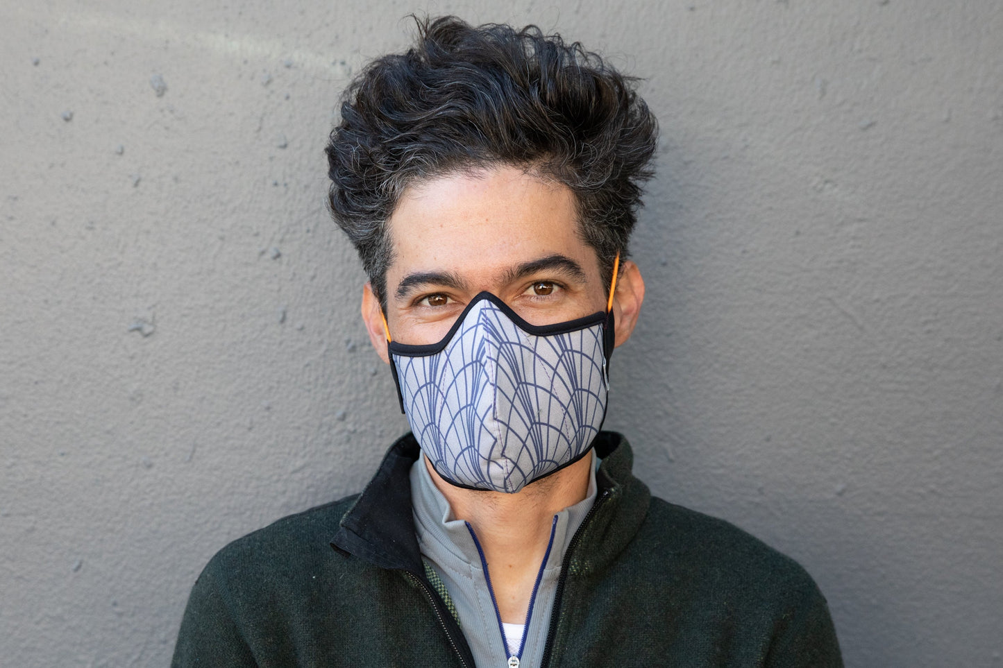 LONG Art Deco cotton MASK