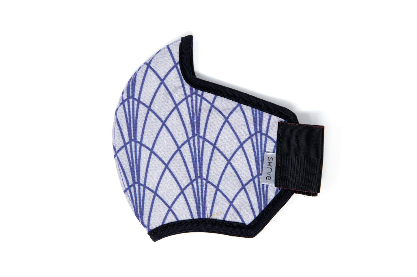 flat shot of the art deco cotton mask in empire