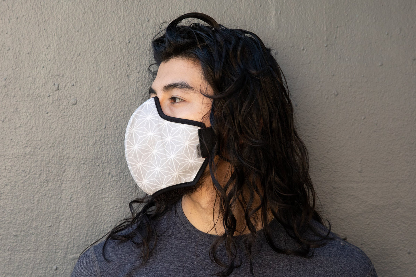 LONG Japanese Block Print cotton MASK