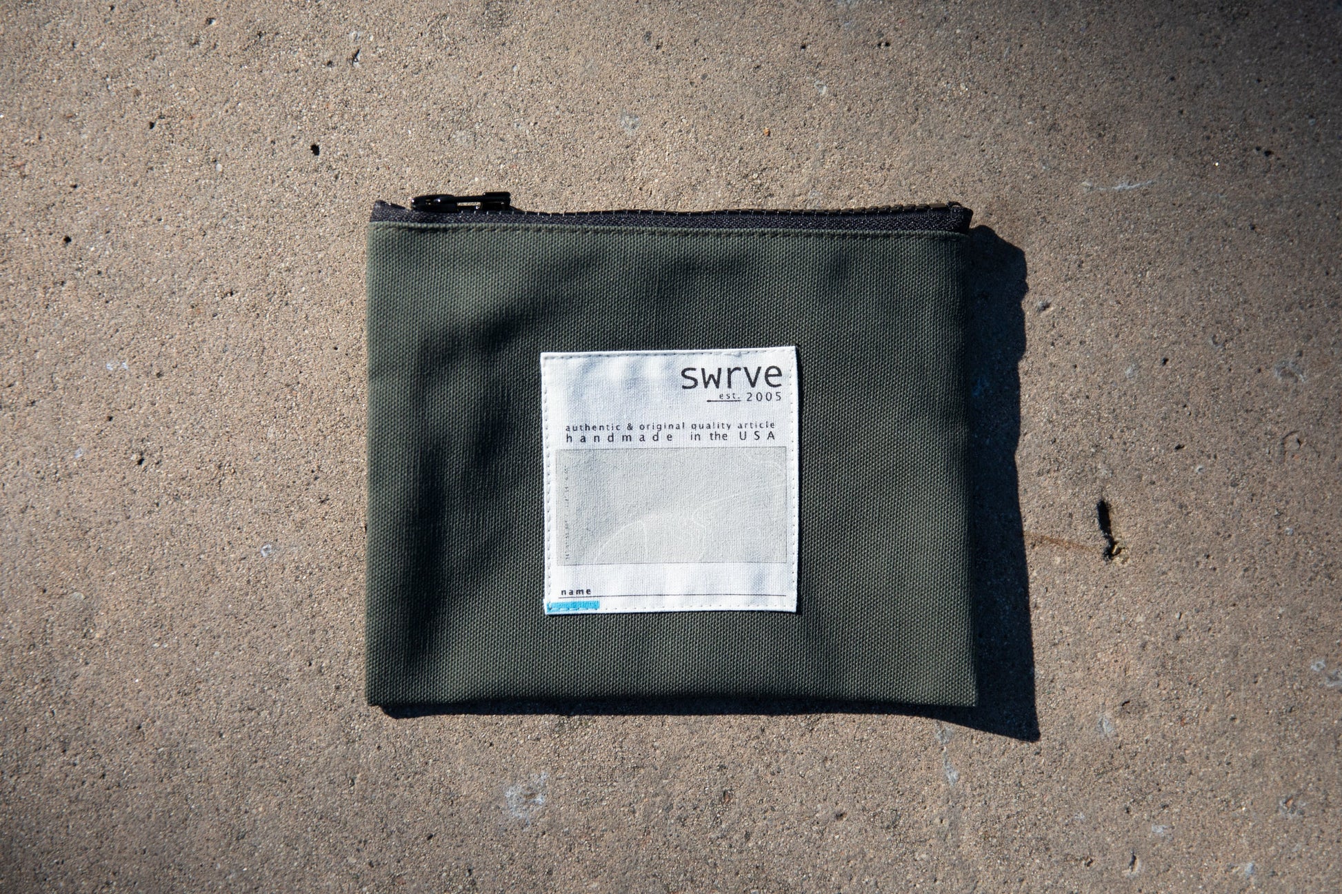 DARK LICHEN CANVAS TRAVEL POUCH