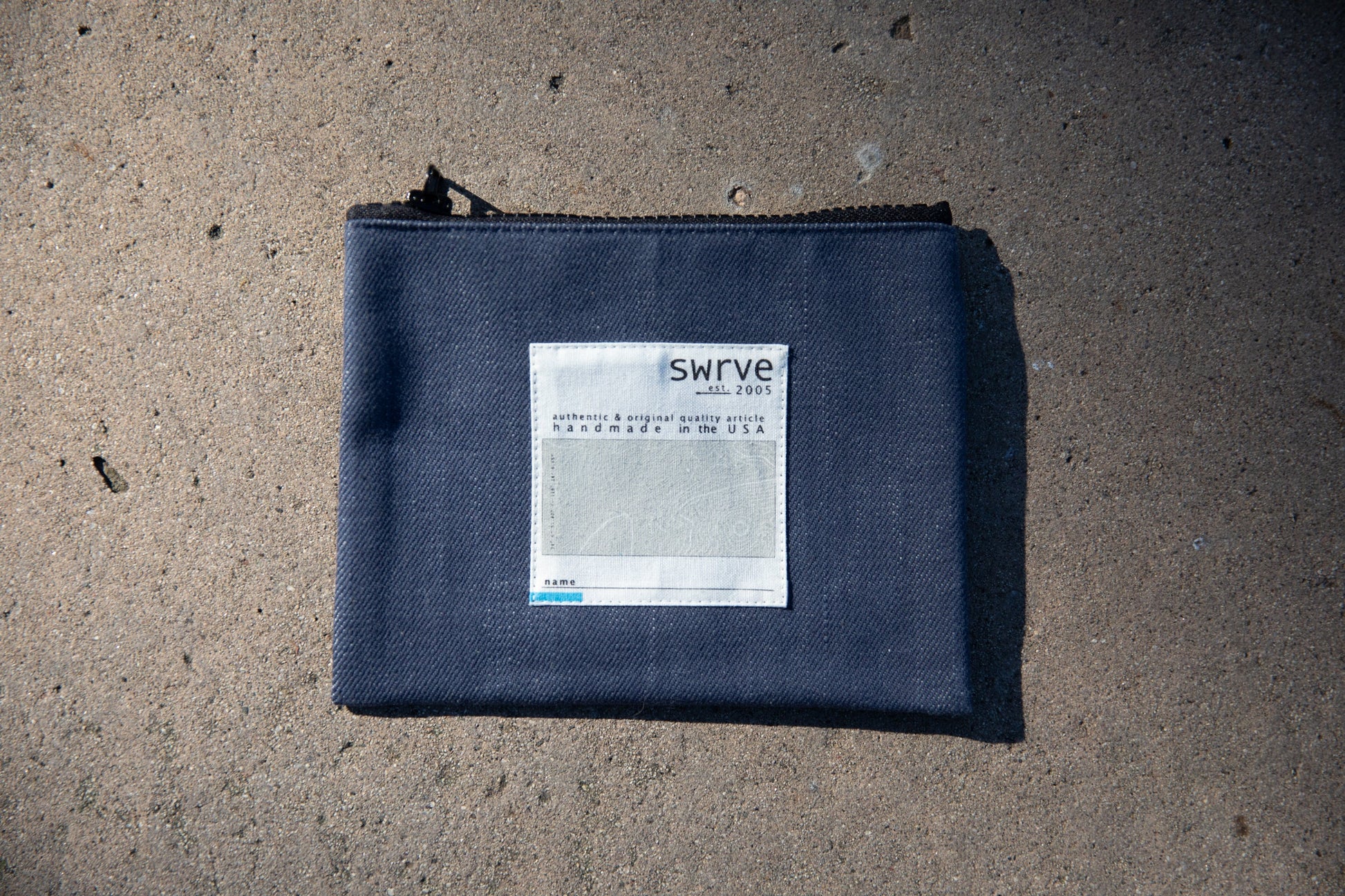 INDIGO DENIM TRAVEL POUCH