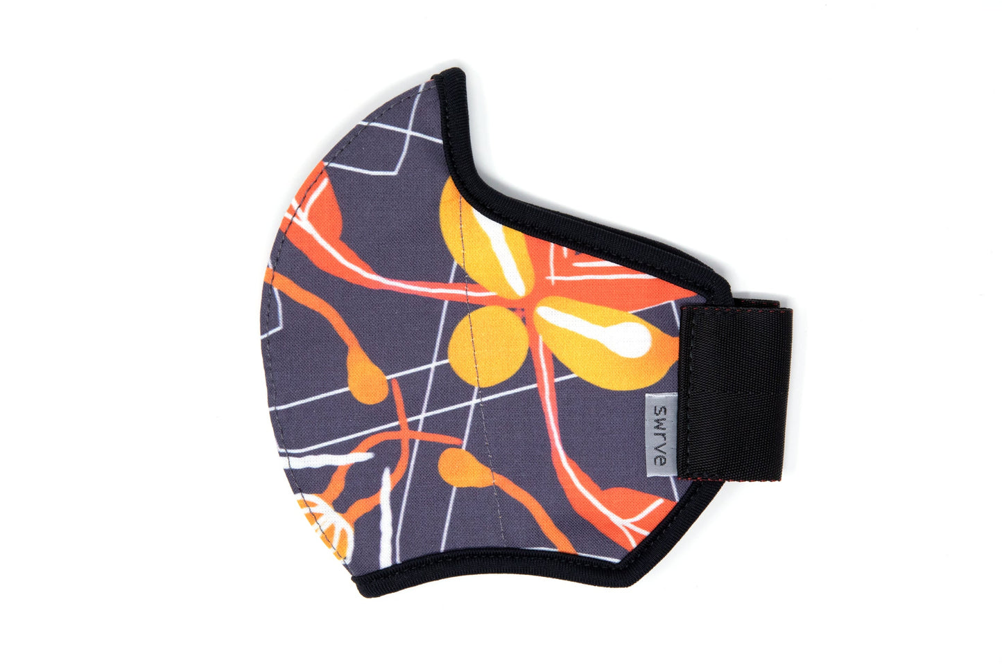 flat shot of the African cotton mask in sunset orchid