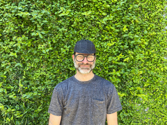 CHARCOAL with CAMEL GRID flannel wool CAP