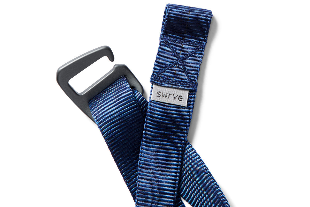 flat shot of the belt in cmiii navy