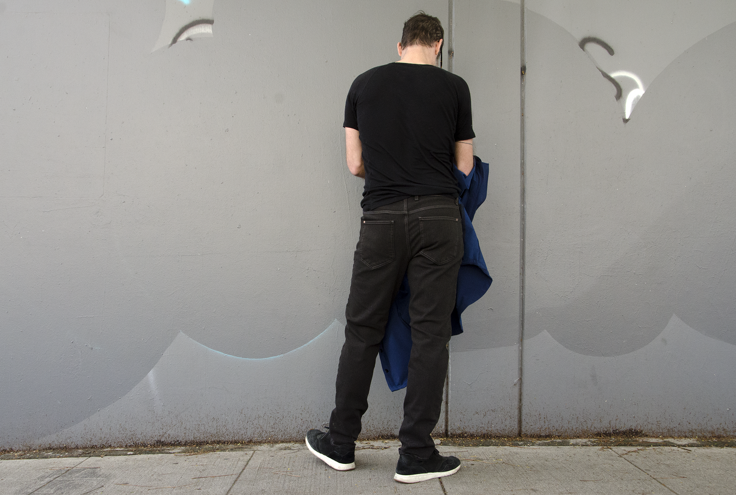 4-way stretch BLACK overdye CORDURA® skinny jeans