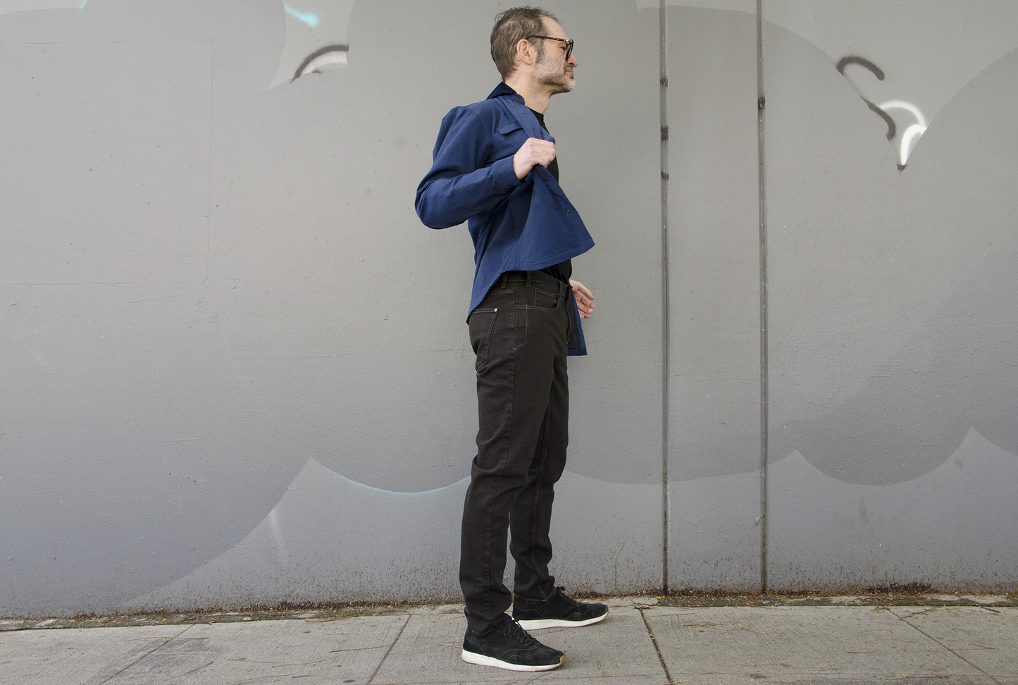 4-way stretch BLACK overdye CORDURA® skinny jeans