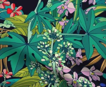 LONG botanical cotton MASK