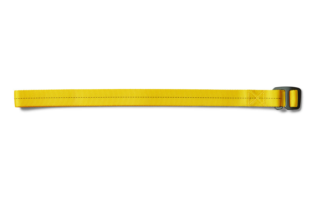 flat shot of the belt in yellow